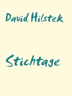 cover image of Stichtage